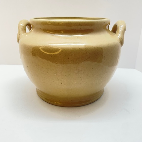 Vintage Hand Painted Flowers Floral Made In USA American Pottery Pot Jar Planter - Picture 2 of 4